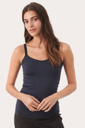 Part Two 30307365 HyddaPW Vest Top Dark Navy - Dotique - Part Two