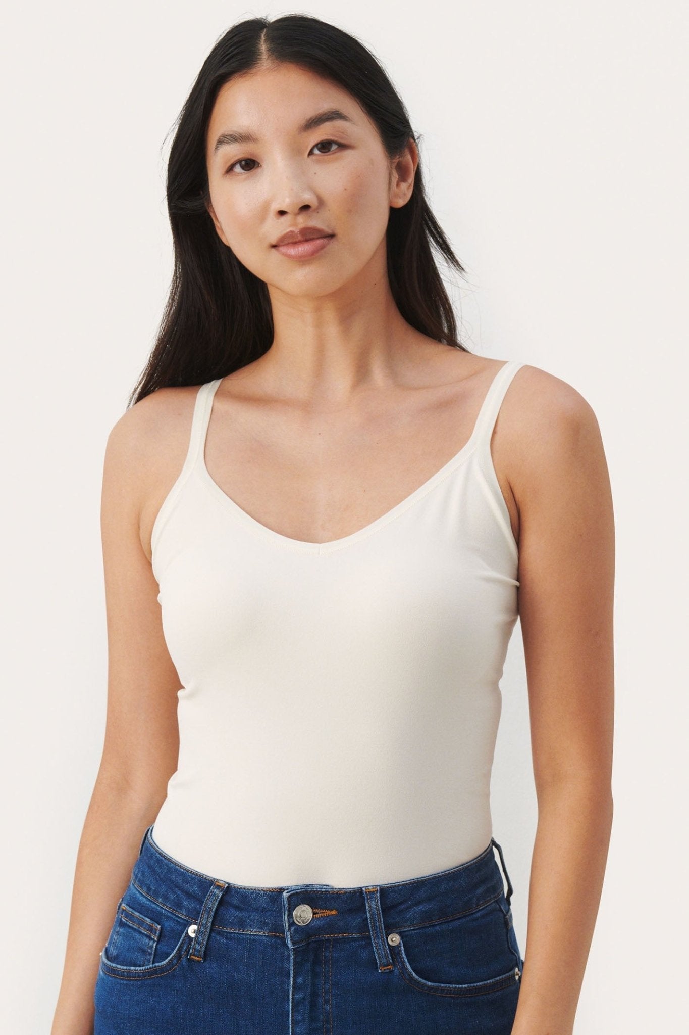 Part Two 30307365 HyddaPW Vest Top Whitecap Gray - Dotique - Part Two