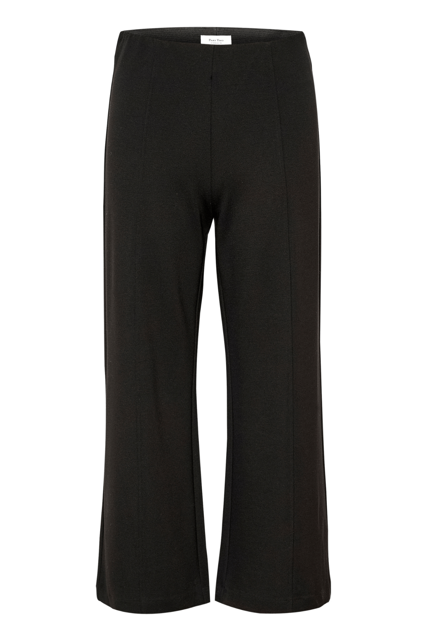 Part Two IlissaPW PA Trousers in Dark Black – slim fit stretch trousers with comfortable viscose blend available at Dotique
