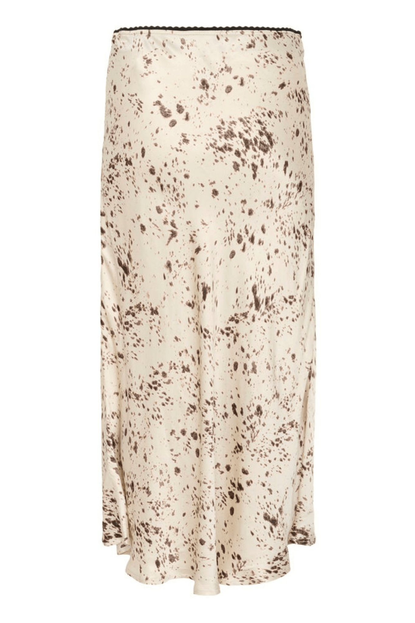 Part Two LaurinaPW slim fit midi skirt in French oak scattered print with elastic waist, available at Dotique