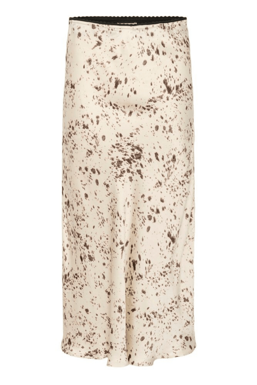 Part Two LaurinaPW slim fit midi skirt in French oak scattered print with elastic waist, available at Dotique
