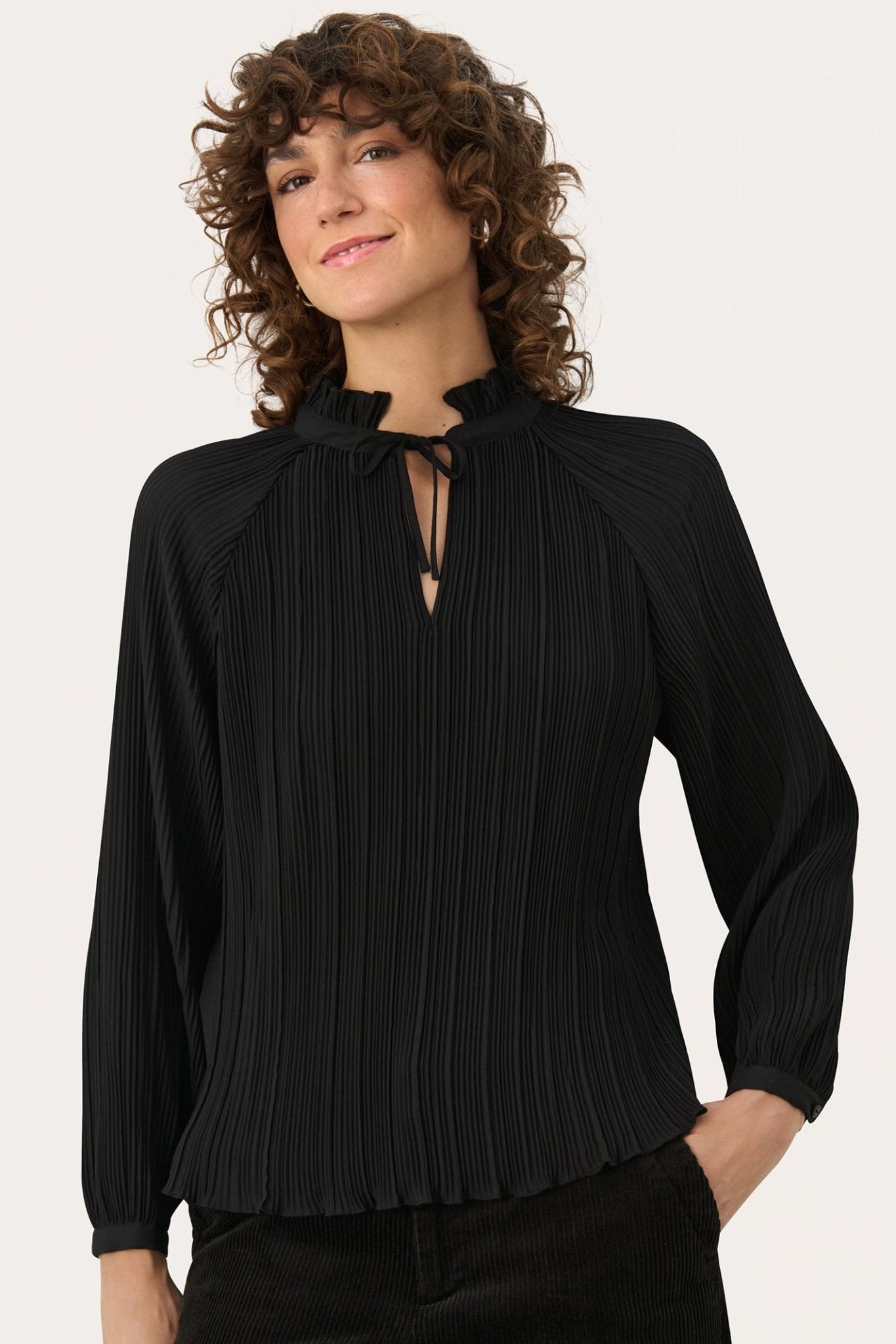 Part Two 30309217 MyraPW Blouse Black - Dotique - Part Two