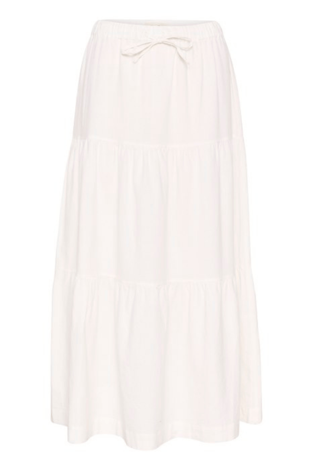 Part Two 30309224 BrinaPW White Linen/Cotton Skirt at Dotique