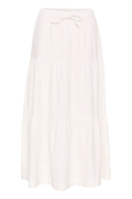 Part Two 30309224 BrinaPW White Linen/Cotton Skirt at Dotique
