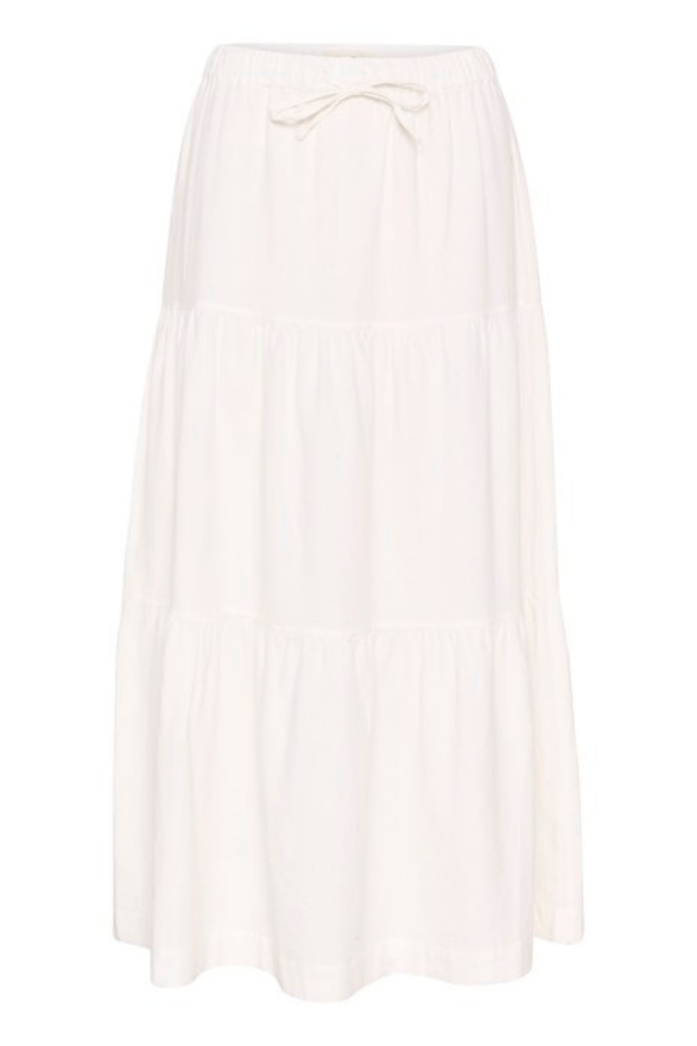 Part Two 30309224 BrinaPW White Linen/Cotton Skirt at Dotique