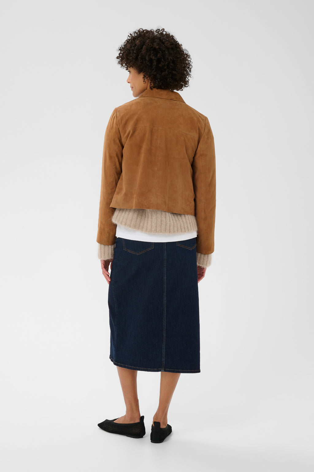 Part Two 30309350 NemaPW Toasted Coconut Suede Jacket