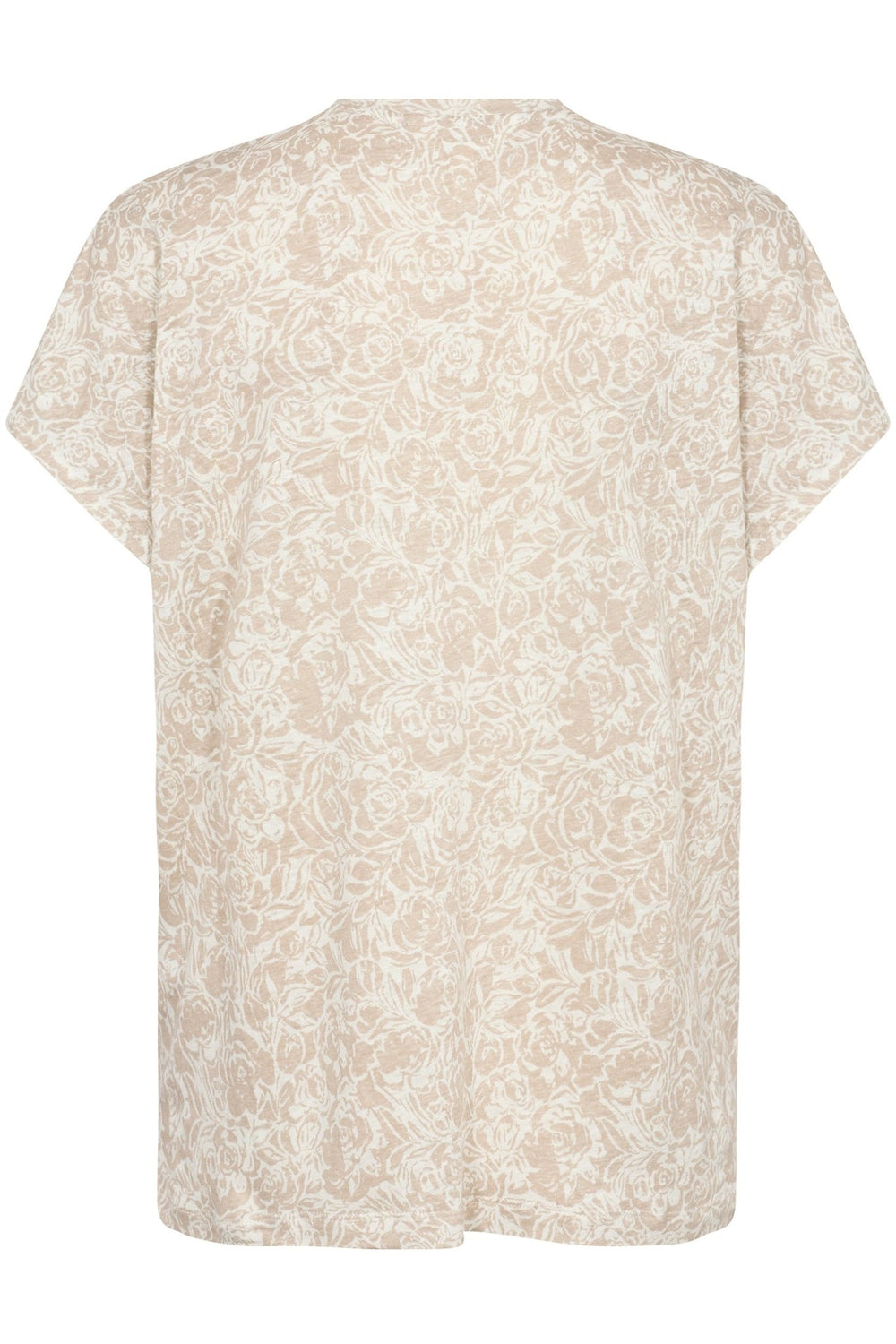 Part Two 30309414 AxelinesPW T-shirt V-Neck French Oak Rose Print - Dotique