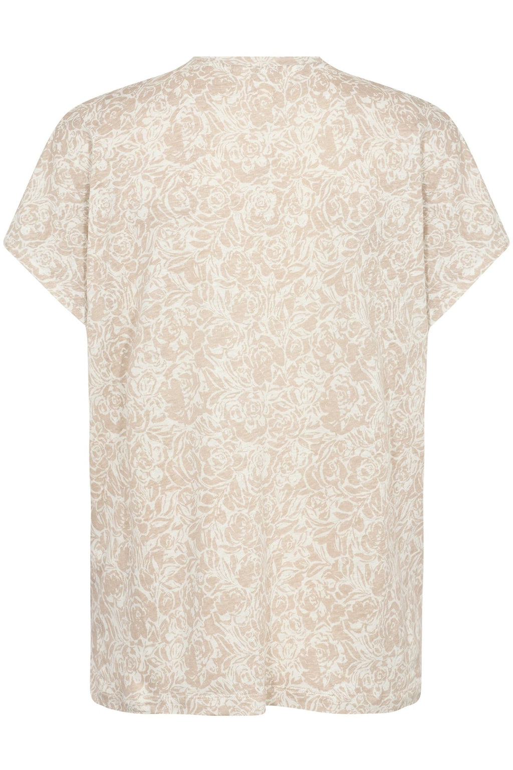 Part Two 30309414 AxelinesPW T-shirt V-Neck French Oak Rose Print - Dotique