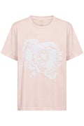 Part Two 30309423 NahidPW T-Shirt with Rose Print Mauve Chalk - Dotique