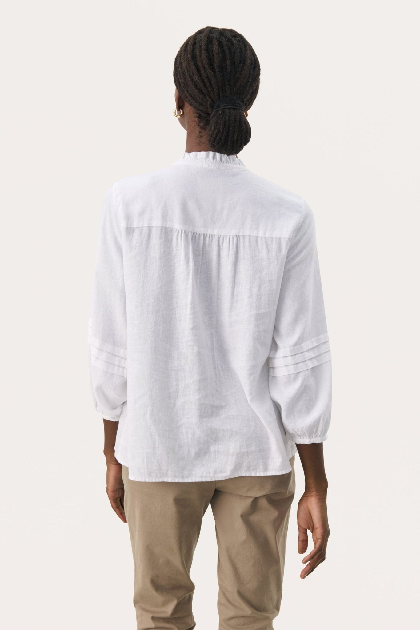 Part Two 30309448 NastjaPW 3/4 Sleeve Linen Blend Blouse - Bright
