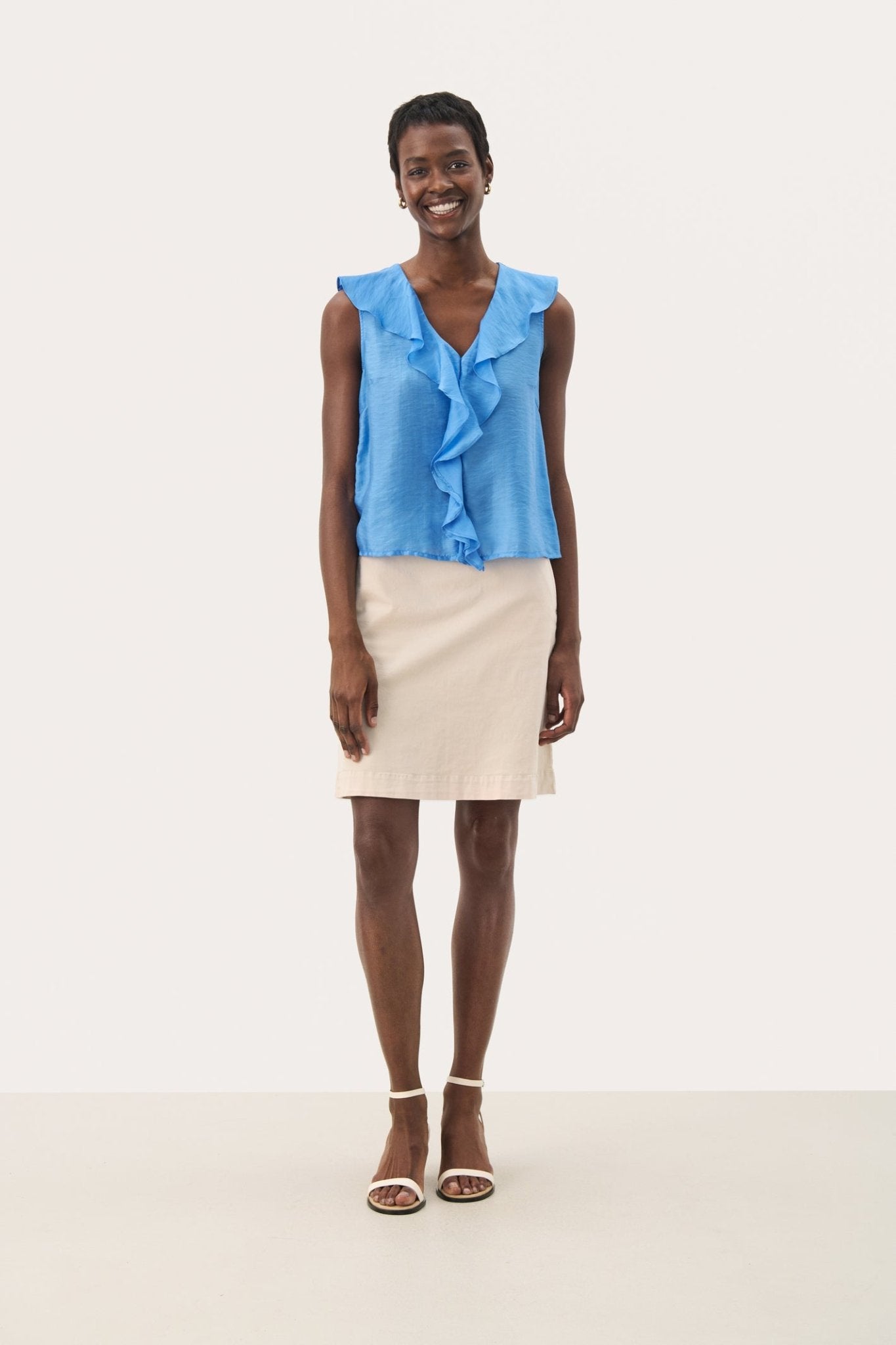 Part Two 30309642 RuePW Blouse Marina Blue - Dotique