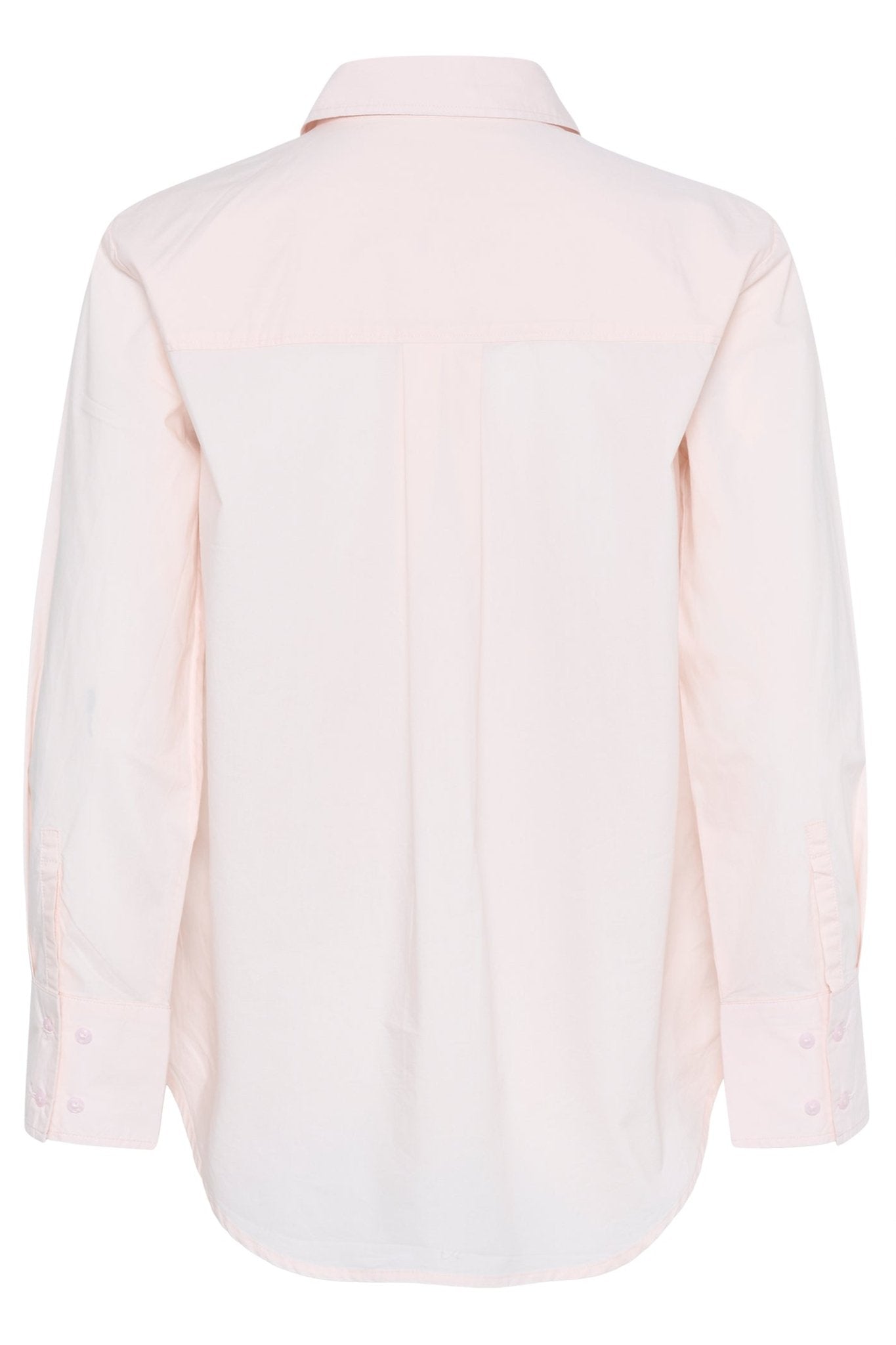 Part Two NatinkaPW Shirt in Mauve Chalk – organic cotton pleated front shirt with classic collar available at Dotique
