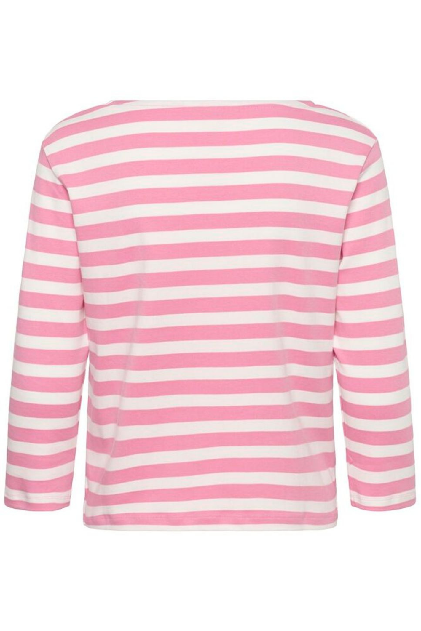 Organic cotton striped T-shirt by Part Two in soft orchid smoke and white. A timeless everyday essential.