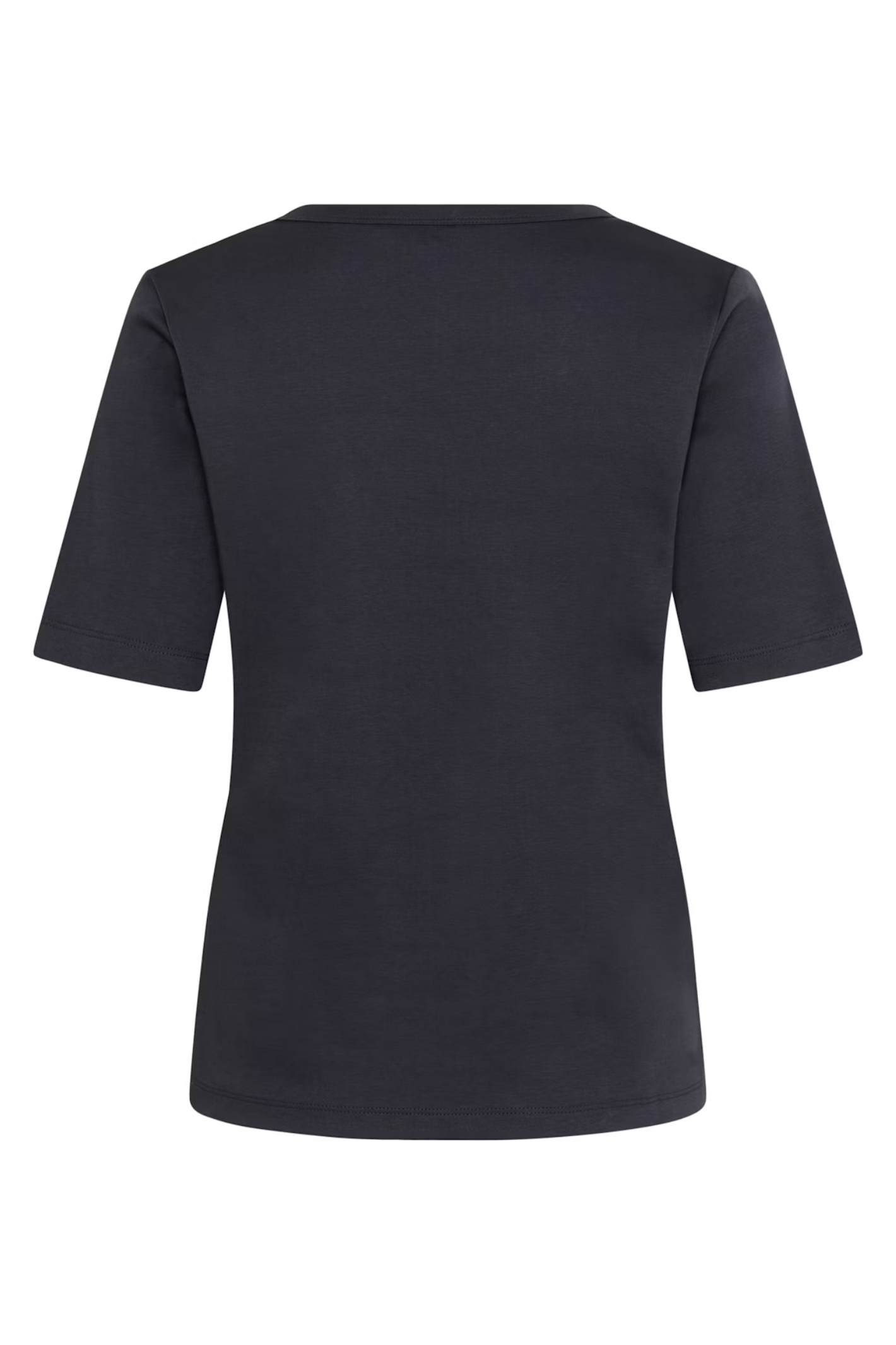 Soft organic cotton V-neck T-shirt by Part Two in Dark Navy. A timeless wardrobe staple with a classic fit, perfect for everyday wear. Shop Dotique.