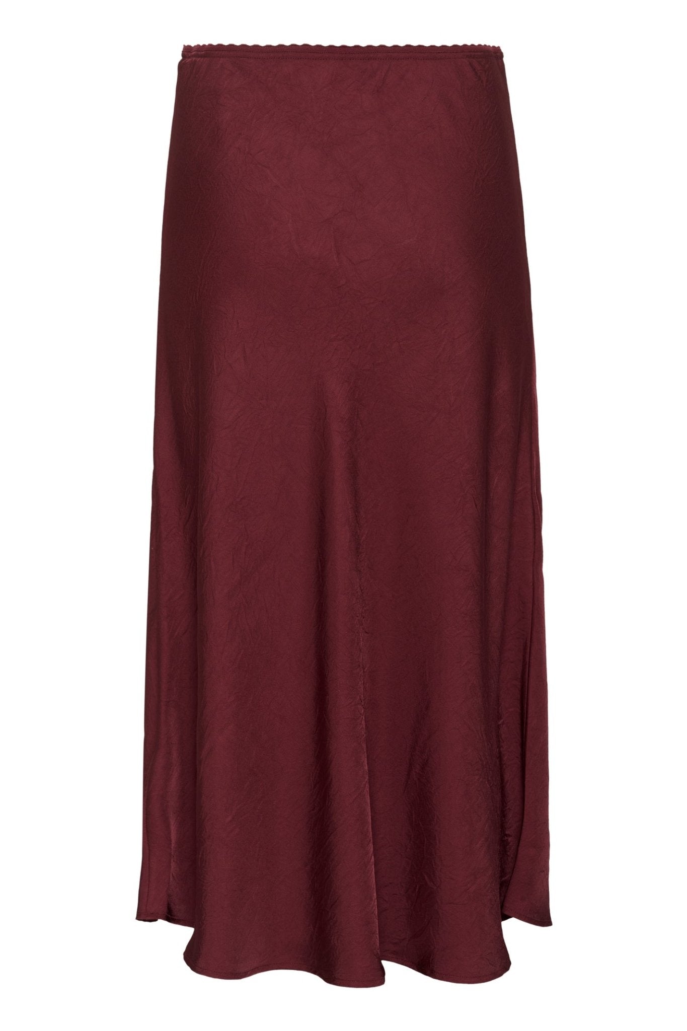 Part Two LaurinaPW SK Skirt in Tawny Port – midi A-line skirt in rich burgundy with comfortable waistband available at Dotique
