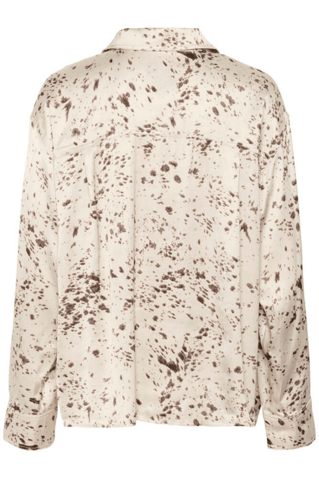 Part Two SheenaPW blouse in French oak scattered print with v-neckline, available at Dotique