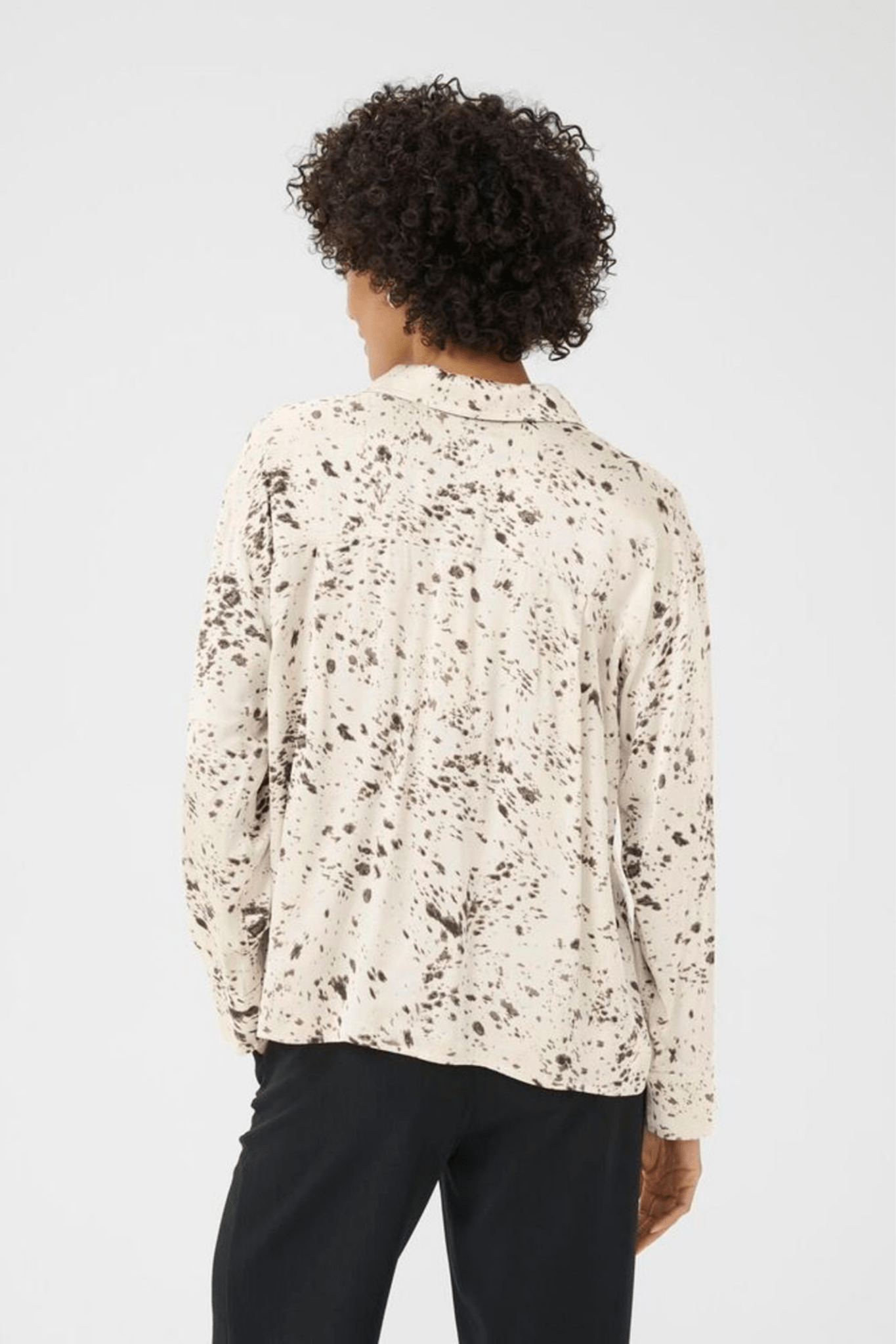 Part Two SheenaPW tarmac scattered texture print blouse long sleeve – Dotique

