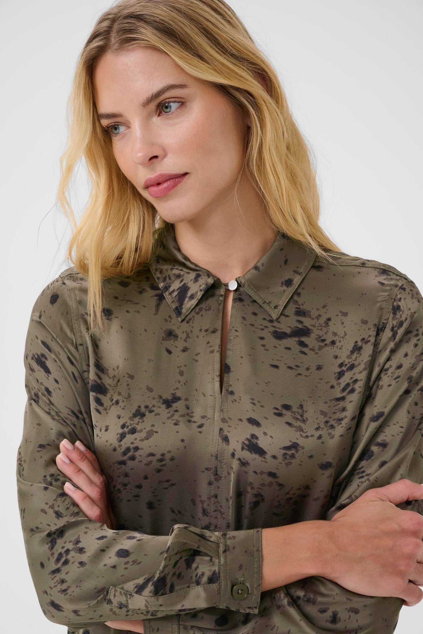 Part Two ShilohPW tarmac scattered texture print shirt dress – Dotique