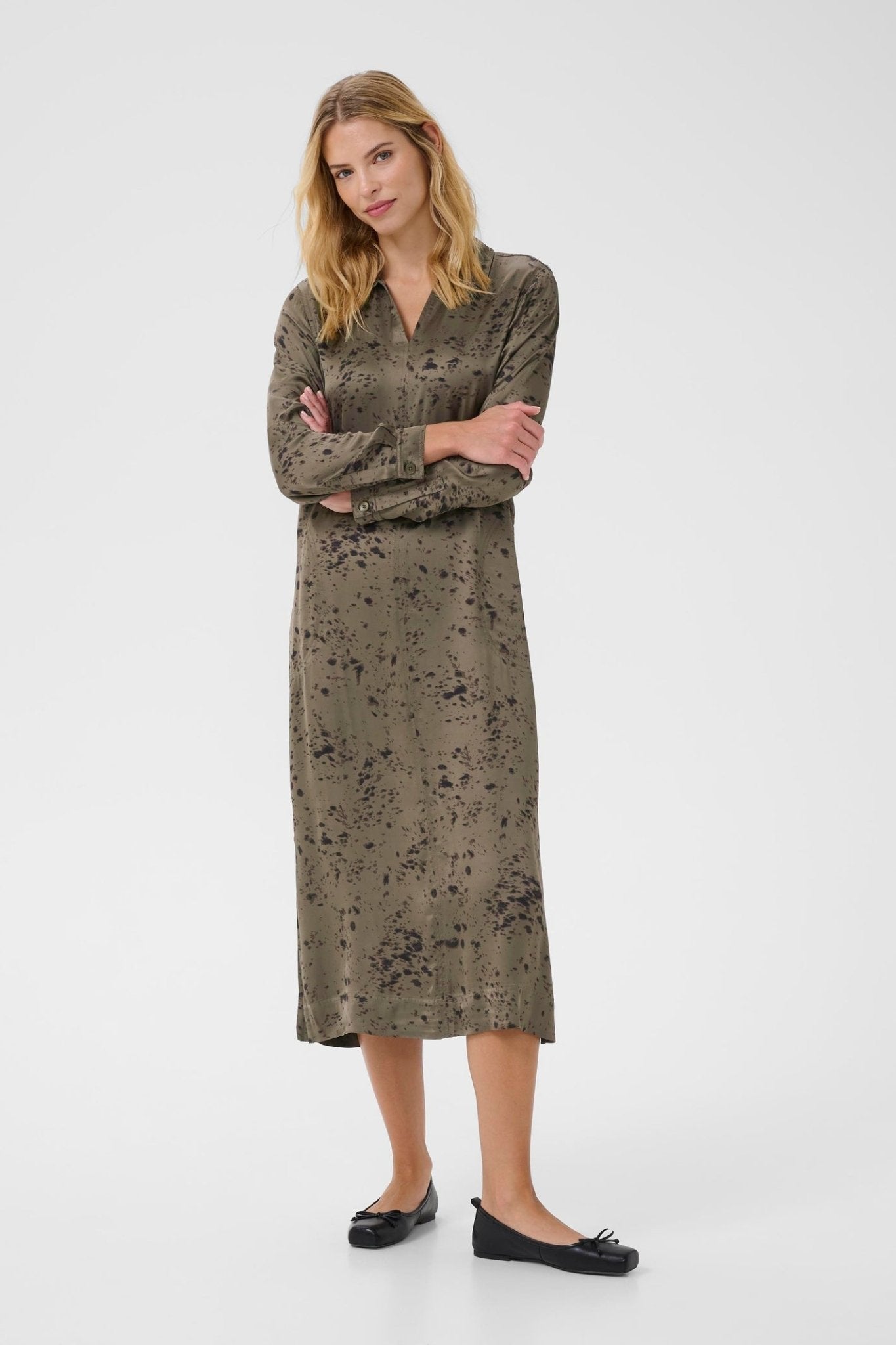 Part Two ShilohPW tarmac scattered texture print shirt dress – Dotique