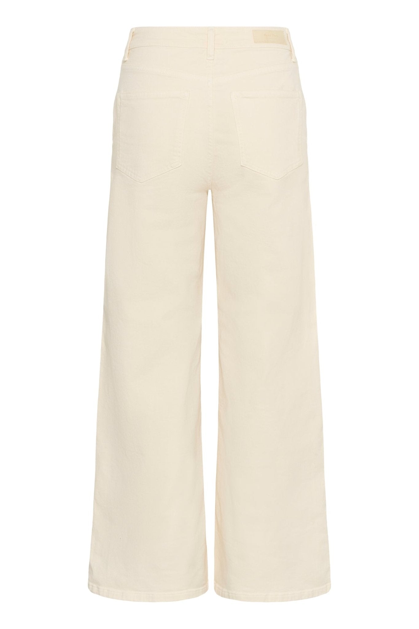 Part Two SafinaPW JE wide leg jeans eggnog cream cotton stretch Dotique

