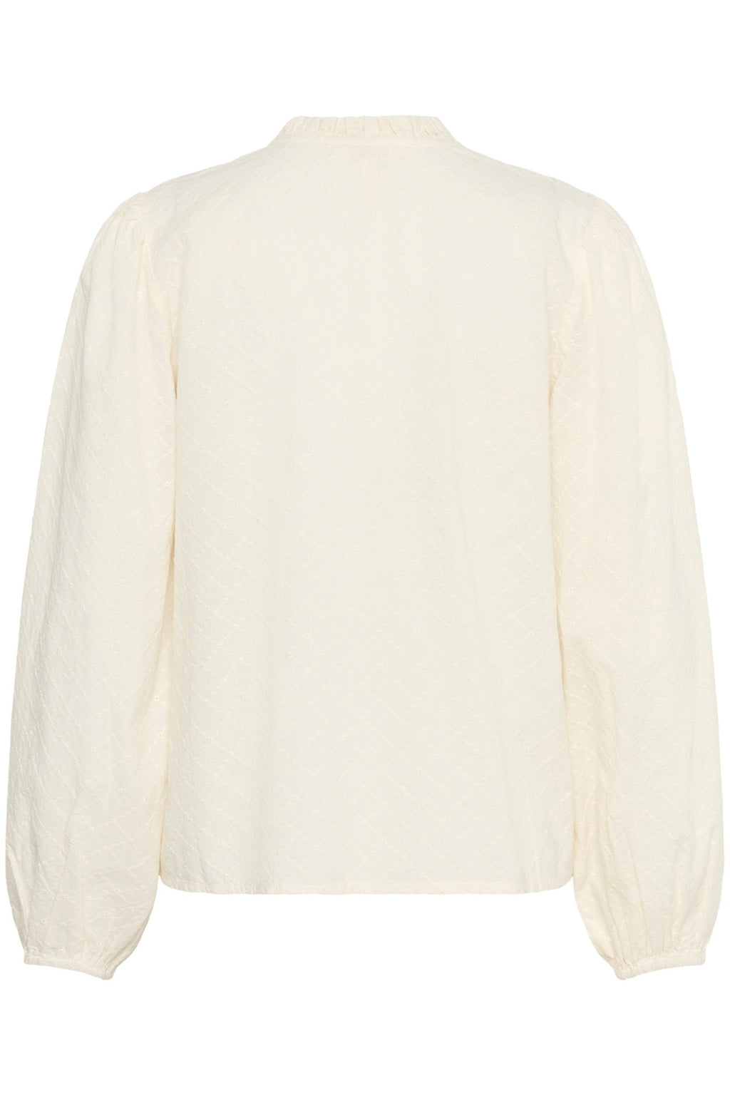 Part Two EimyPW BL Blouse in Eggnog – versatile v-neck cream blouse with relaxed fit available at Dotique

