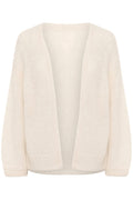 Part Two RastinaPW Eggnog open-front cardigan in mohair wool blend, relaxed cosy knitwear at Dotique