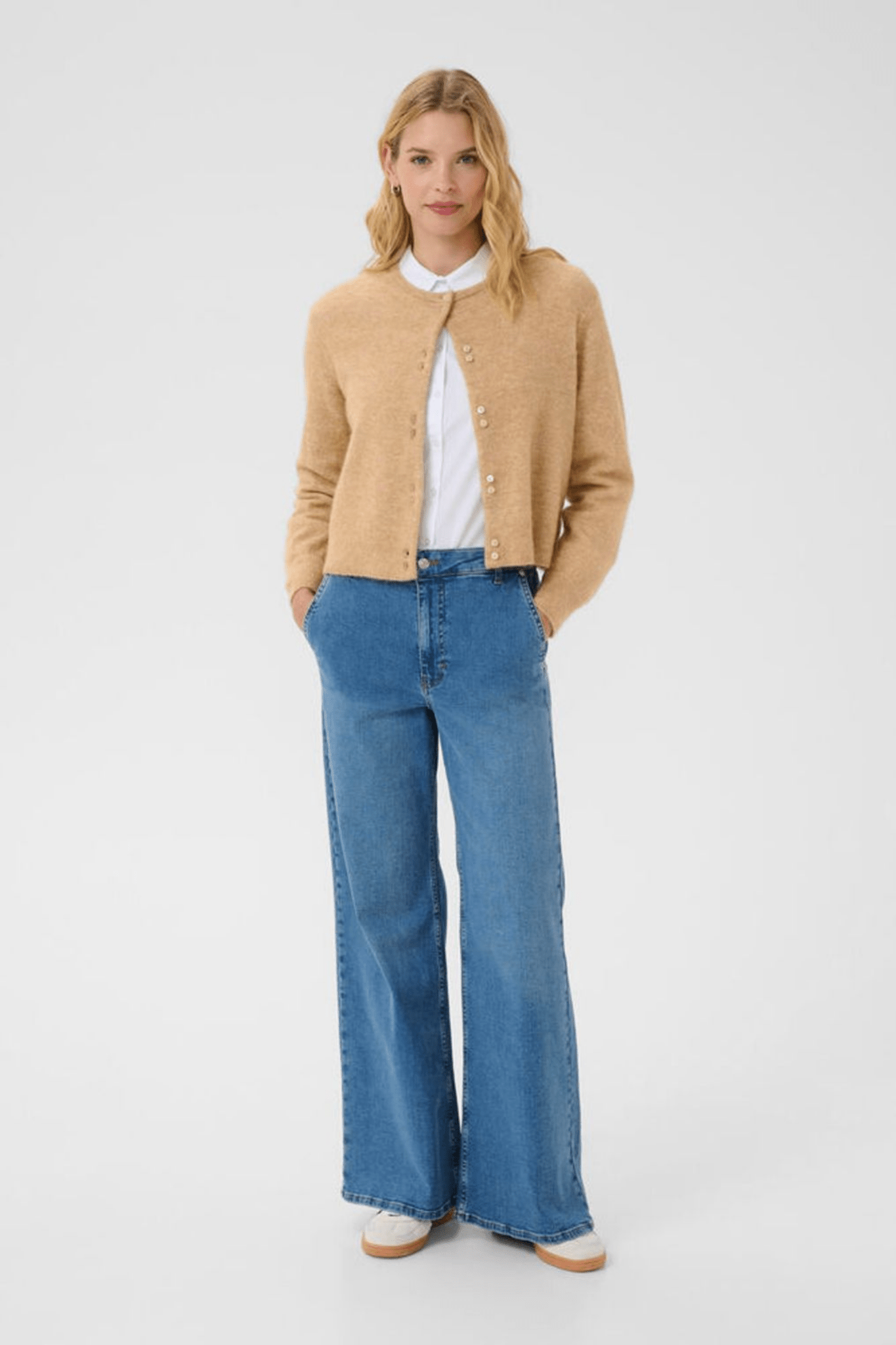 Part Two NinellPW CA knitted cardigan Tiger's Eye melange – Dotique