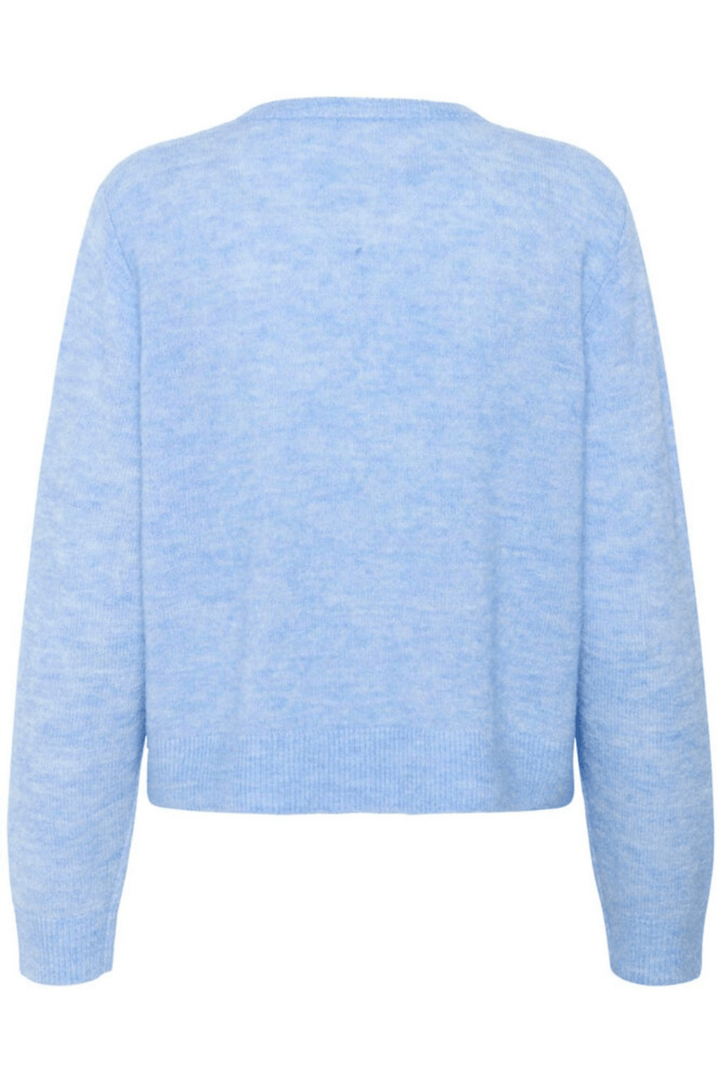 Part Two LinikaPW cardigan in vista blue with button front, available at Dotique