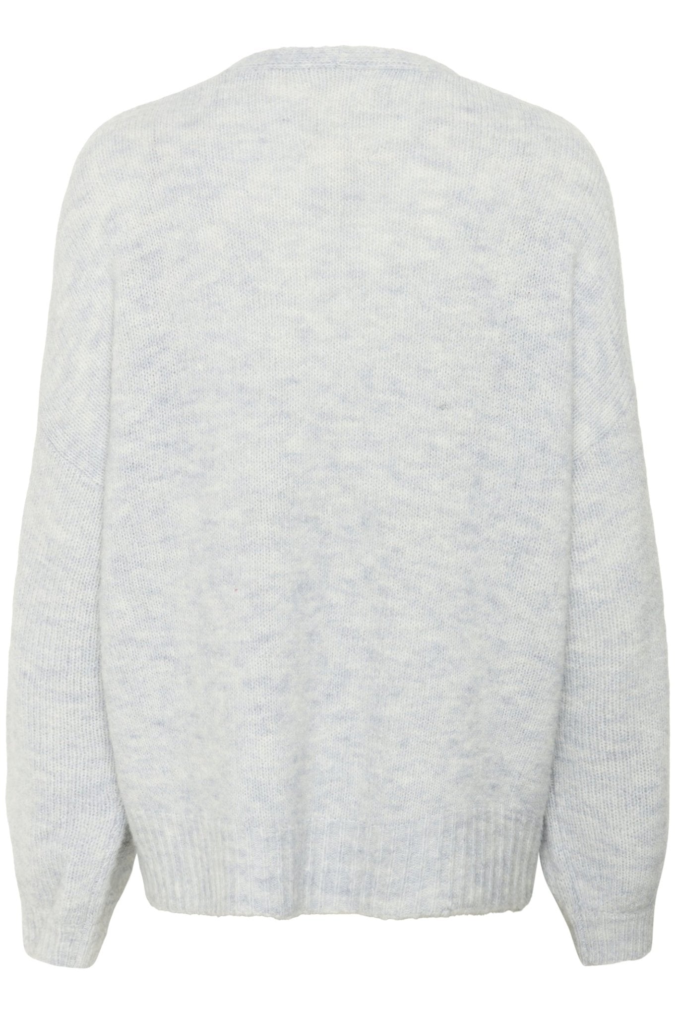 Part Two RastinaPW cardigan in mink melange with open front, available at Dotique

