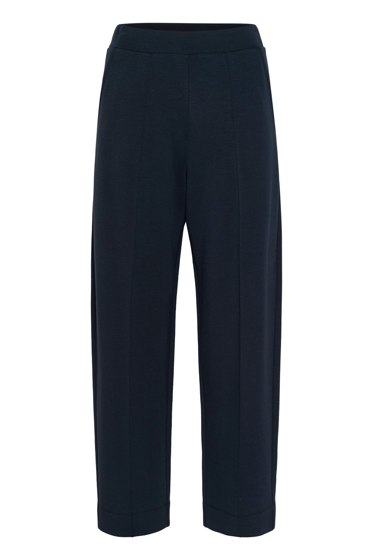 Part Two 30310294 ZenaPW Dark Navy Trousers with straight-leg cut, designed by Part Two Shop at Dotique