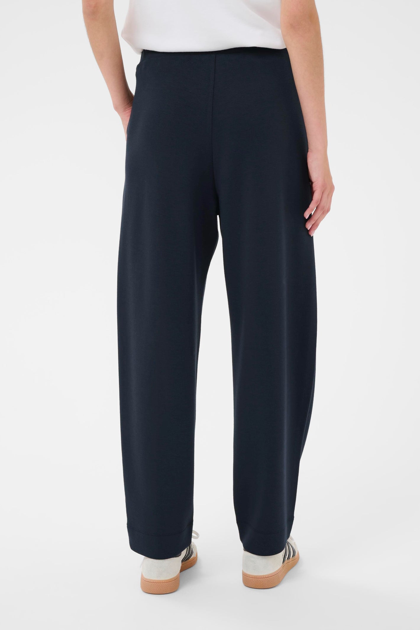 Part Two 30310294 ZenaPW Dark Navy Trousers with straight leg and smooth fit by Part Two Shop Part Two at Dotique