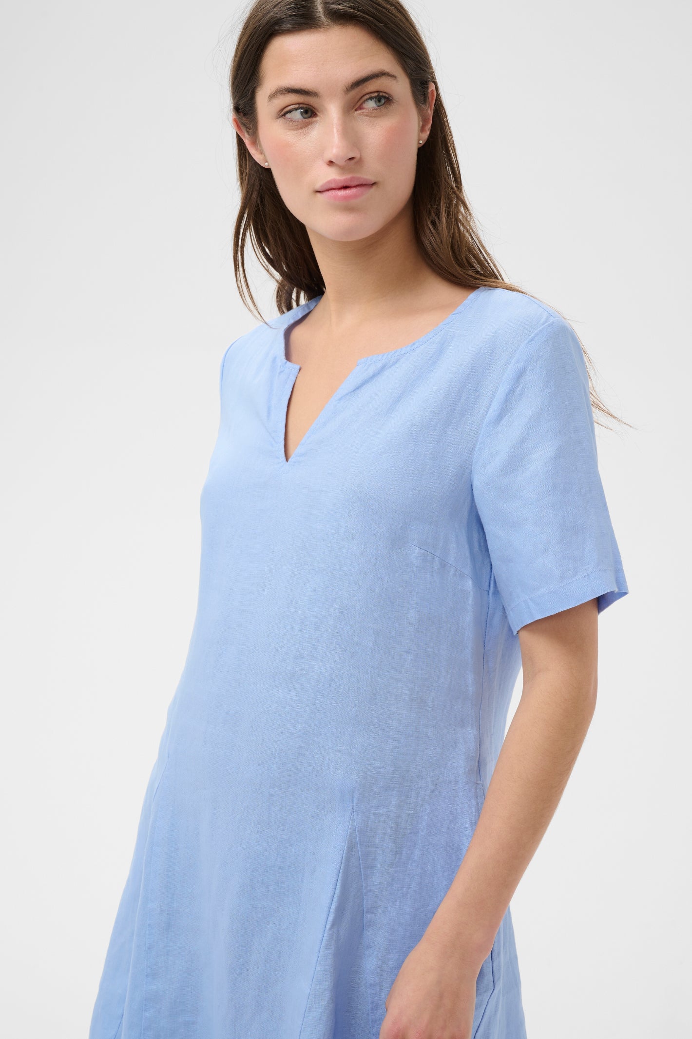 Model wearing Part Two 30310476 AminasaPW Serenity Dress by Part Two, shop the vendor at Dotique for summer style.