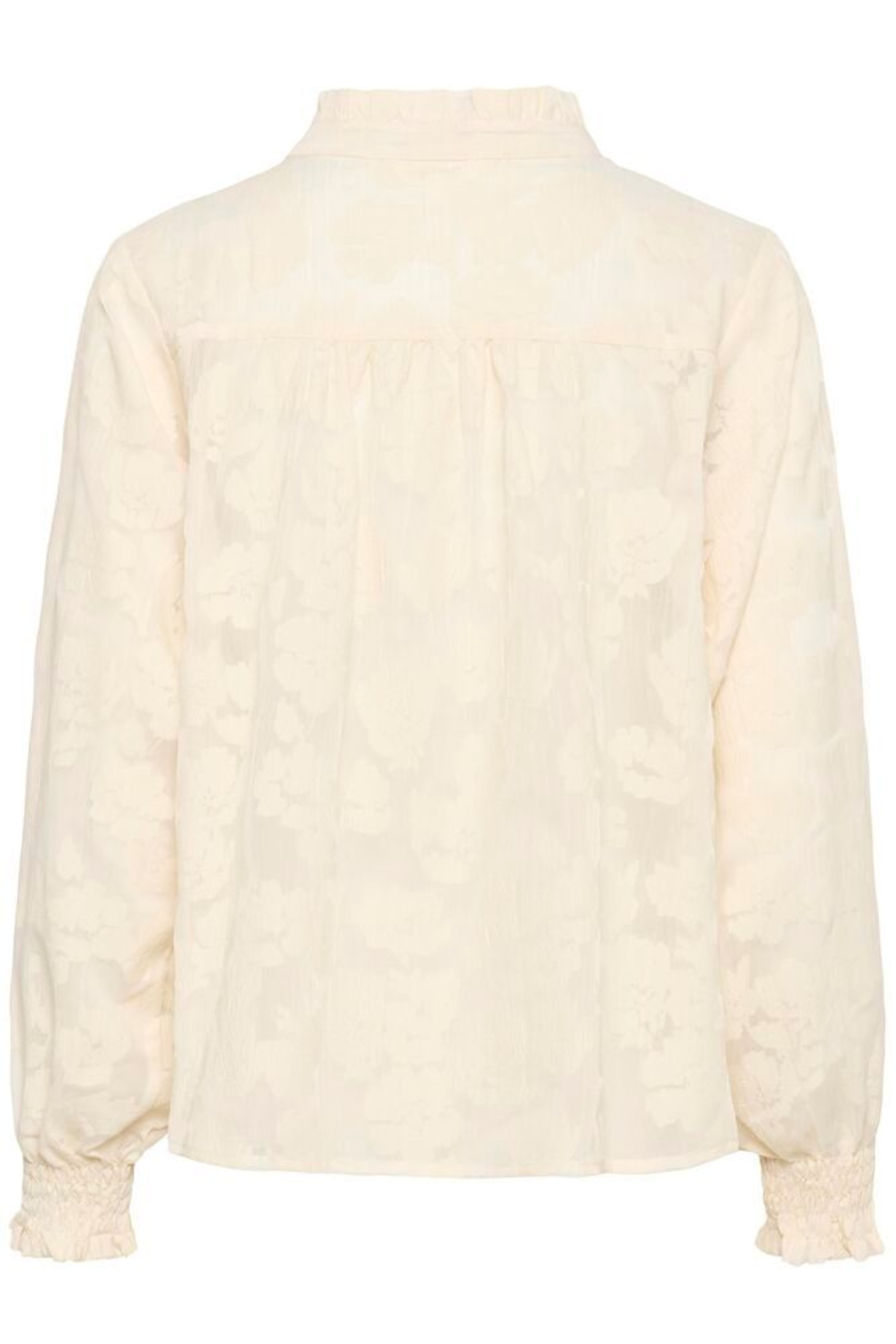 Rear view of Part Two 30310661 ZayanPW Whisper White Blurred Flower Blouse by Part Two, shop Part Two at Dotique