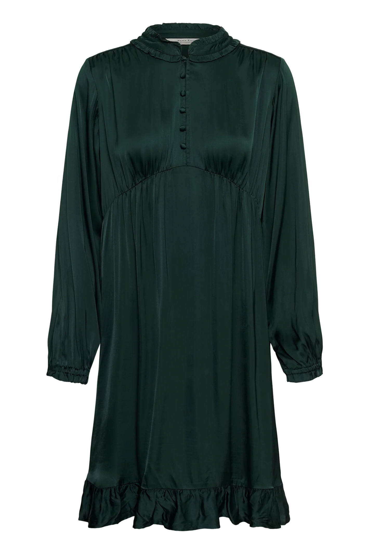 Part Two CaroulinePW Dress Green Gables 30310858 by Part Two, shop the vendor at Dotique in elegant dark green fabric.