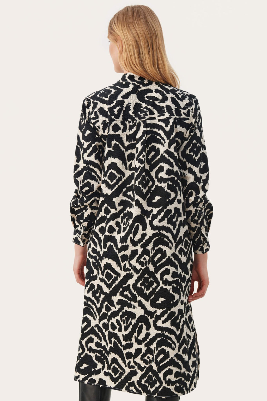 Part Two CassiePW 30307993 Black Blurred Leo Dress - Dotique