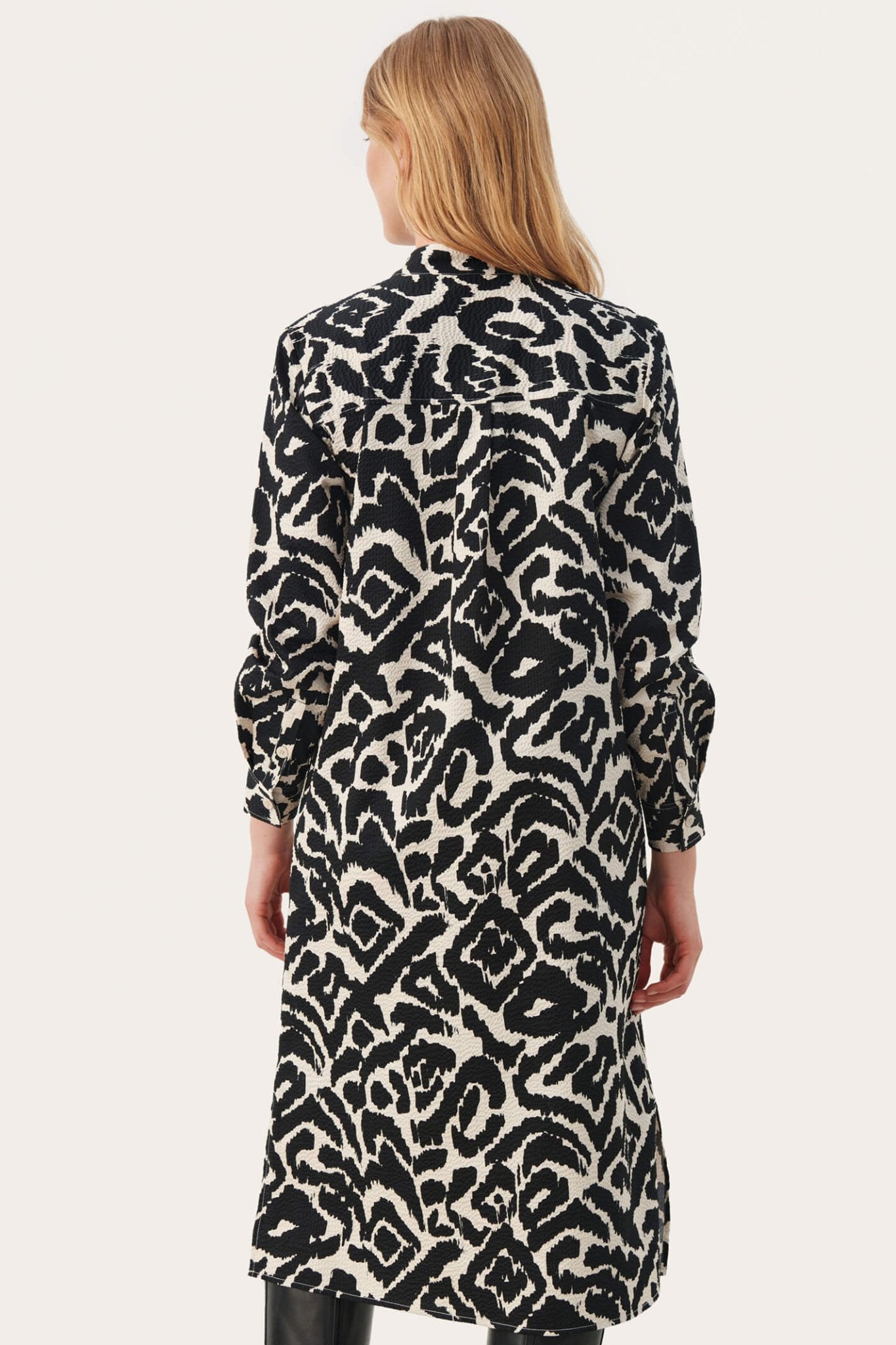 Part Two CassiePW 30307993 Black Blurred Leo Dress - Dotique