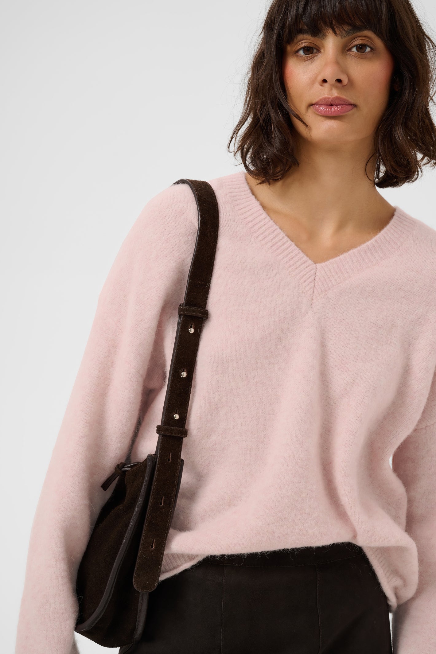 Part Two ChanillaPW Jumper Light Pink Melange 30310842