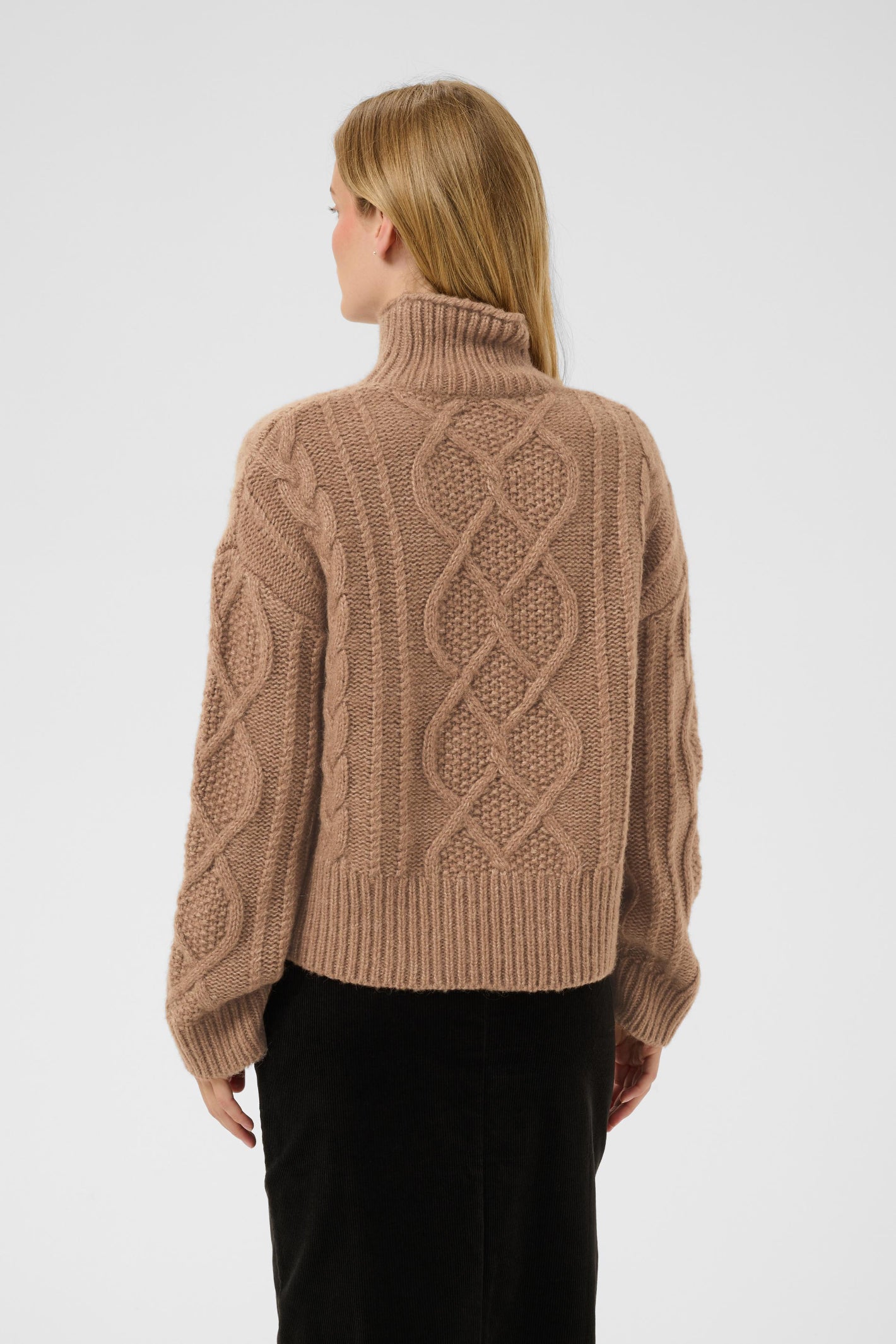 Part Two ChannaPW Jumper Medium Brown Melange 30310840