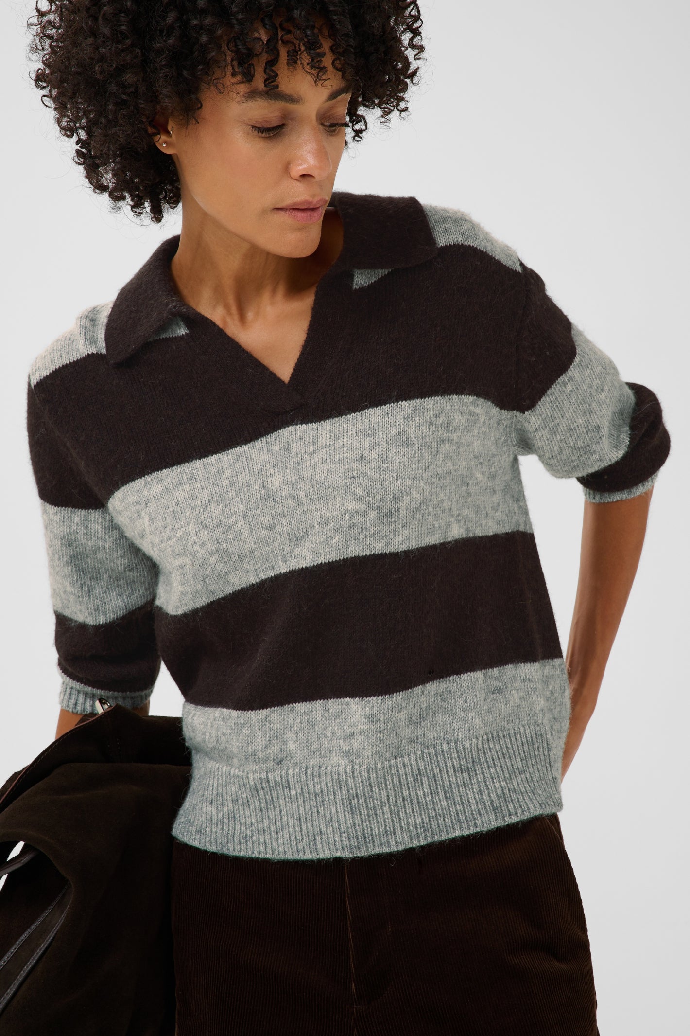 Part Two CharlottPW Jumper Molé/Grey Melange 30310833