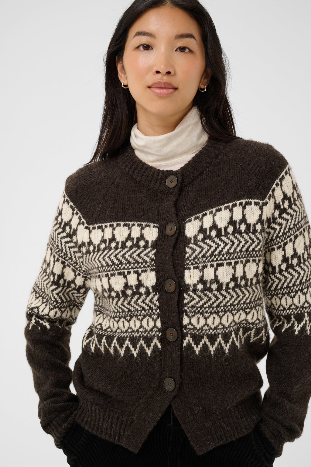 Part Two CharmainePW Mole/Whitcap Jaquart Cardigan 30310832