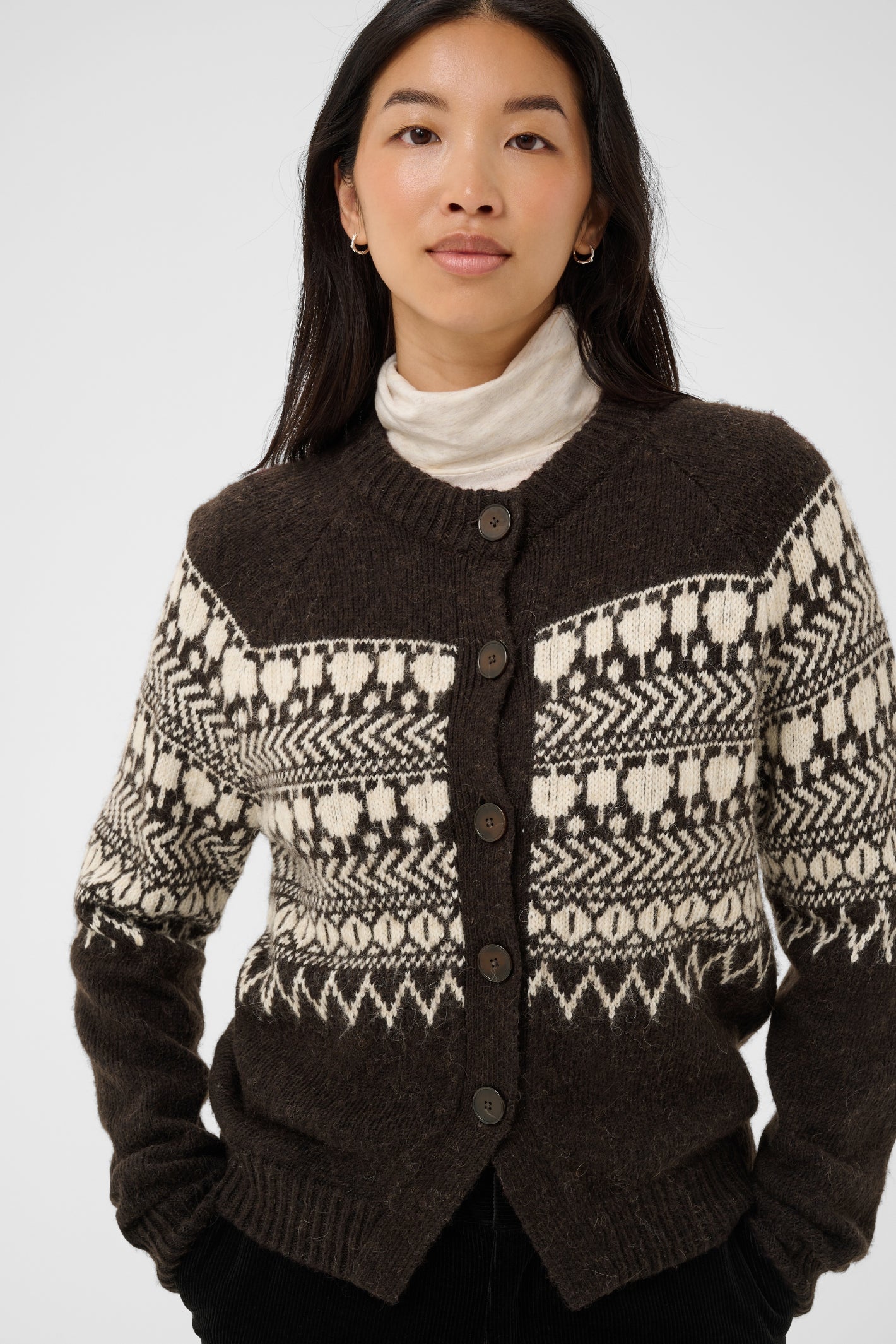 Part Two CharmainePW Mole/Whitcap Jaquart Cardigan 30310832