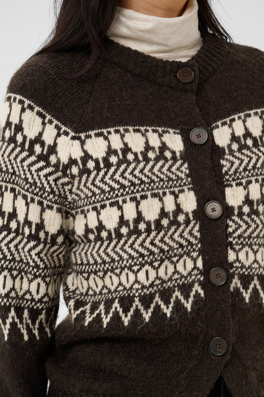 Part Two CharmainePW Mole/Whitcap Jaquart Cardigan 30310832