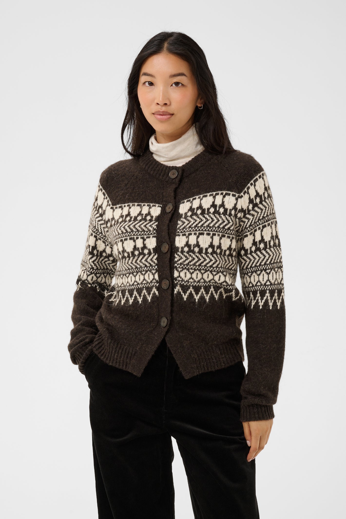 Part Two CharmainePW Mole/Whitcap Jaquart Cardigan 30310832