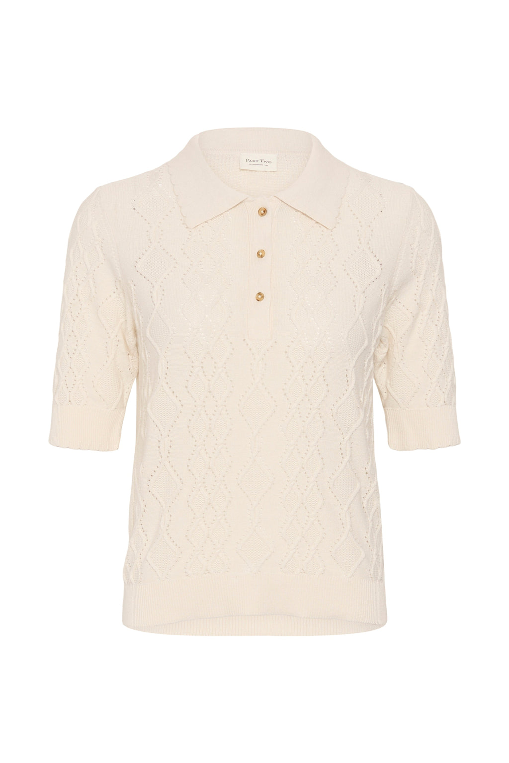 Shop the Part Two CiniaPW Knitted Jumper in French Oak Melange at Dotique. A soft relaxed-fit knit with a timeless crew neck, perfect for effortless everyday style.