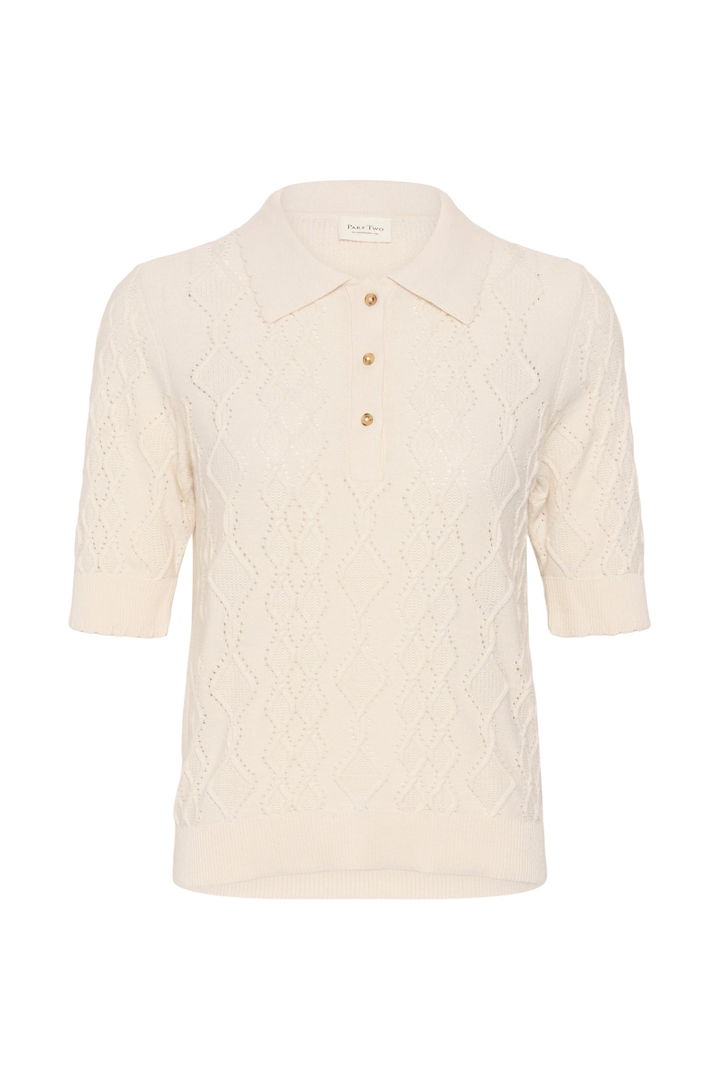 Shop the Part Two CiniaPW Knitted Jumper in French Oak Melange at Dotique. A soft relaxed-fit knit with a timeless crew neck, perfect for effortless everyday style.