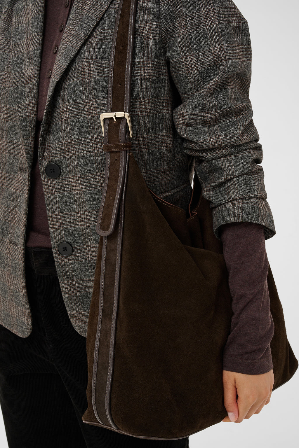 Part Two CorylaPW Brown  Mole Suede Shoulder Bag 30310904 191106