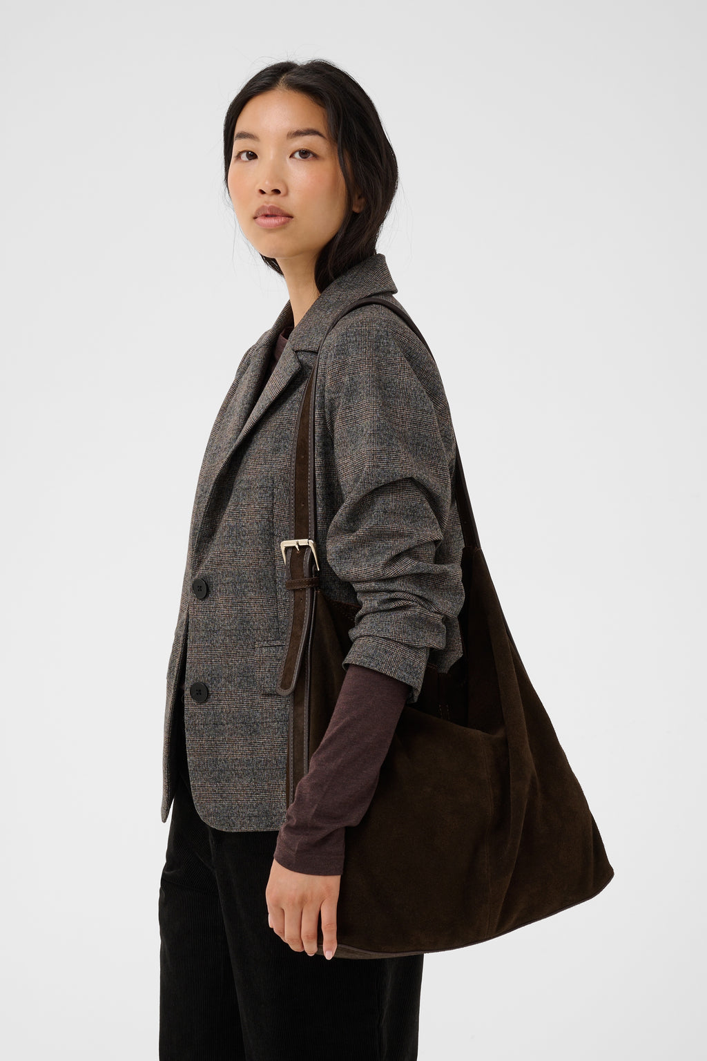 Part Two CorylaPW Brown  Mole Suede Shoulder Bag 30310904 191106