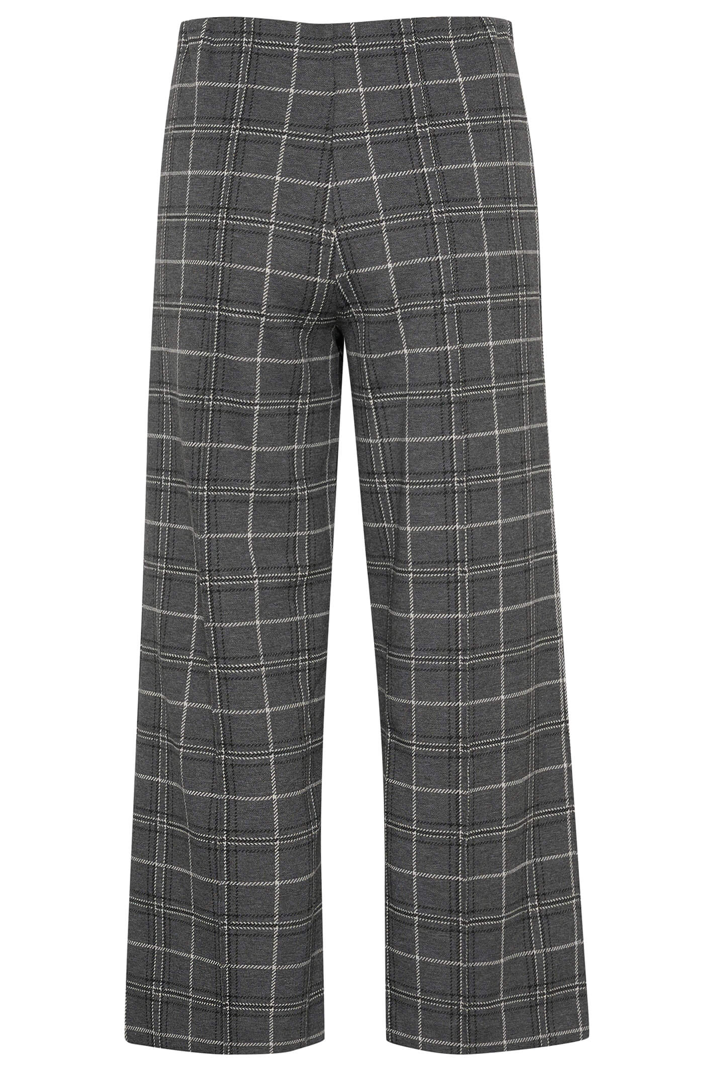 Plaid wide leg cropped hot sale pants