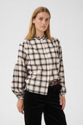 Part Two SamillaPW Shirt Dark Navy/Mole Check 30311150