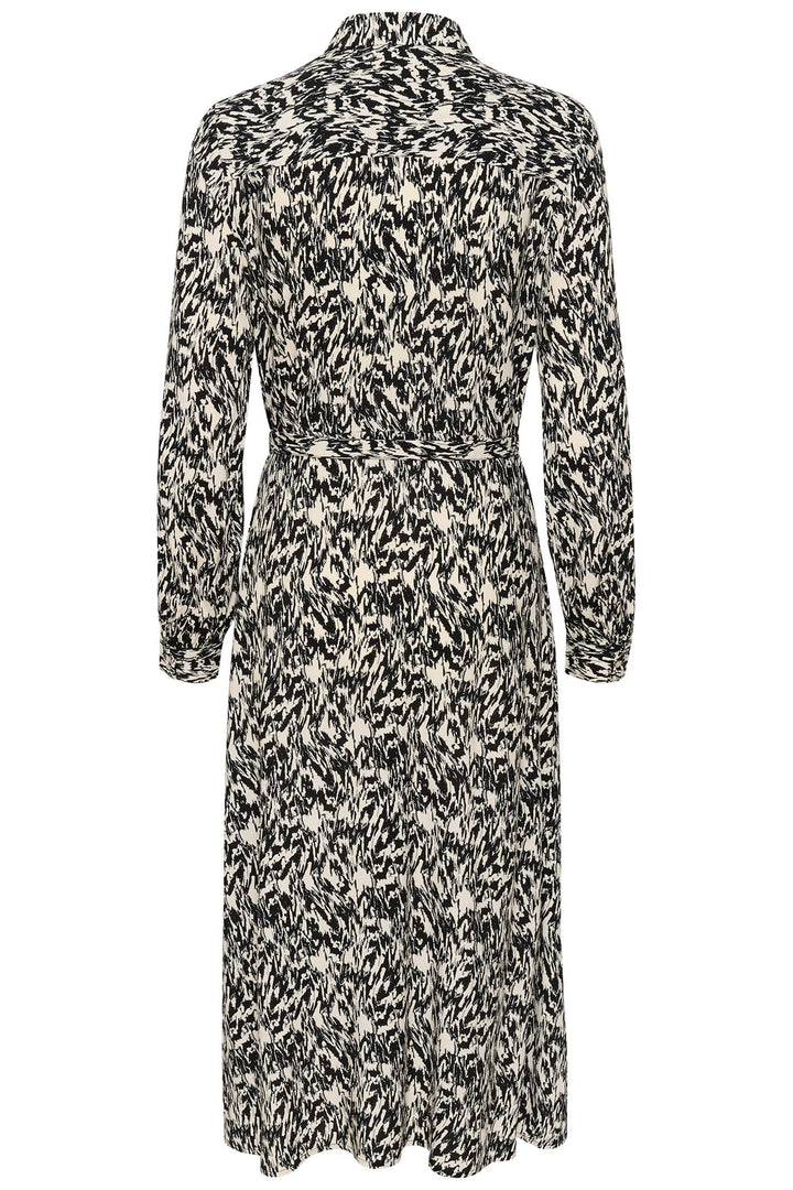 Part Two ShelbyPW 30306488 Black Texture Print Dress - Dotique